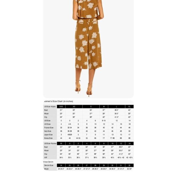 Vince Chrysanthemum Silk
Jumpsuit Women's Brown Xs New No Tags - Picture 5 of 6